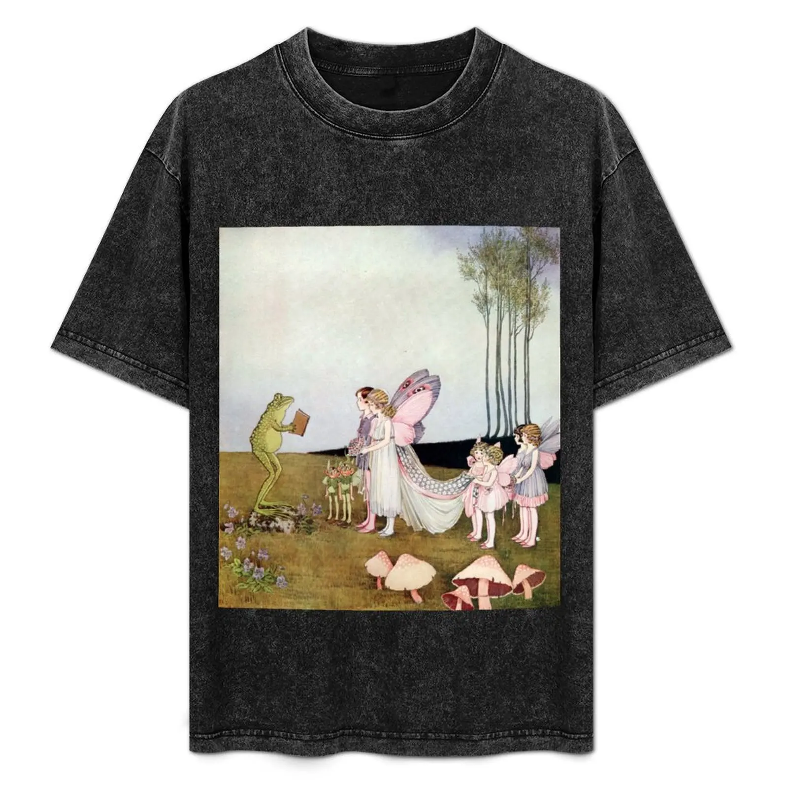 Fairy Wedding - Ida Rentoul Outhwaite T-Shirt funny costumes Anime t-shirt graphic tee shirt sweat compression shirt men