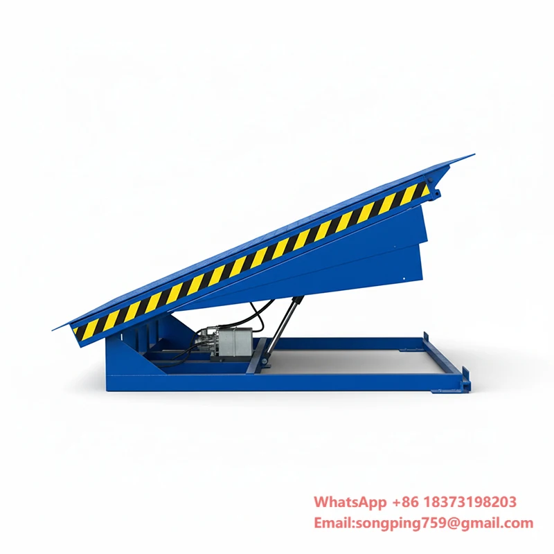 고성능 플립 립 도크 레벨러 600mm 수직 이동 범위 물류 센터용 적재 장비