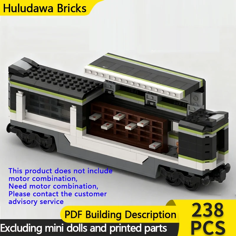 

City Car Model MOC Building Brick Post Office Mail Sorting Carriage Modular Technology Gifts Holiday Assemble Children Toys Suit