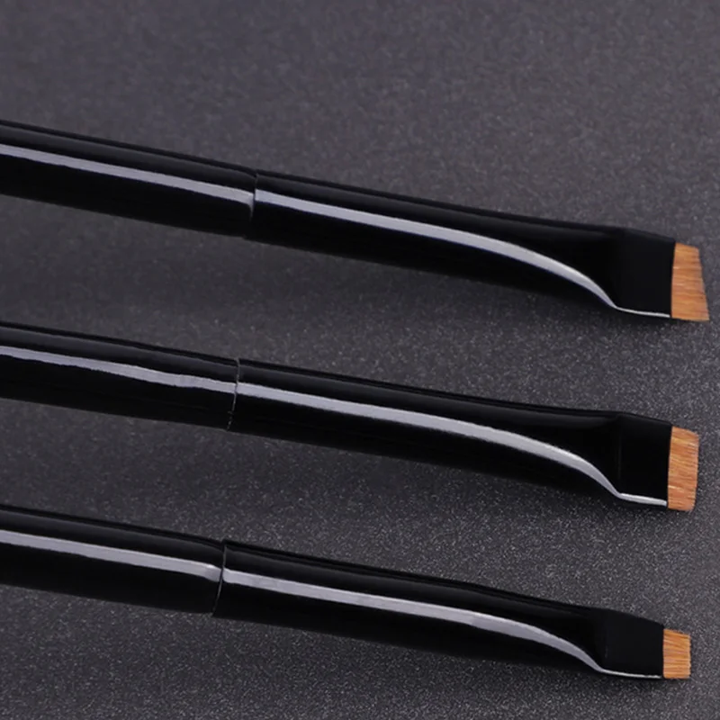 Karsyngirl 1/2/3 szt. Profesjonalny pędzel do makijażu oczu, płaski pędzel do eyelinera, pędzel do brwi, pędzel do makijażu ust, narzędzie do makijażu z aplikatorem do powiek