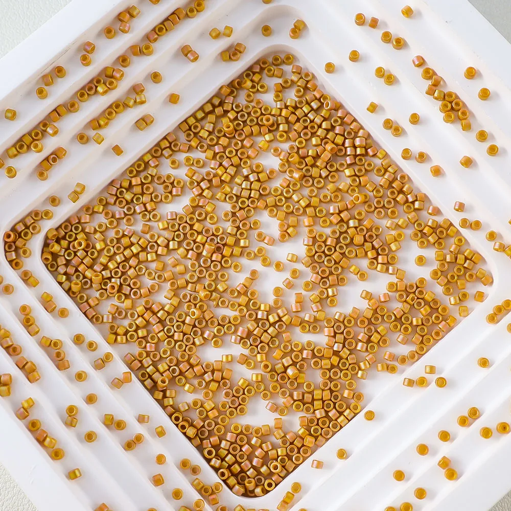Sandgestrahlte Glasperlen der Serie 1,6 mm, Miyuki Delica, 10 g, Schmuckherstellungskomponenten, japanischer Import, geeignet für verschiedene Anwendungen – Detail 12