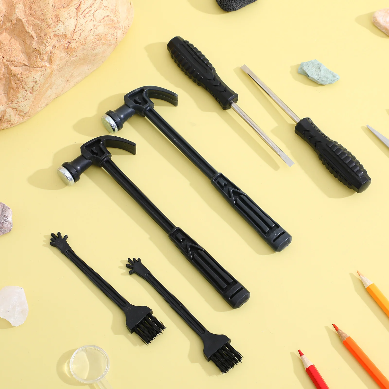 2セット子供用考古学発掘ツールプレミアム発掘キット子供用細かい運動能力開発幼児用ツールセット