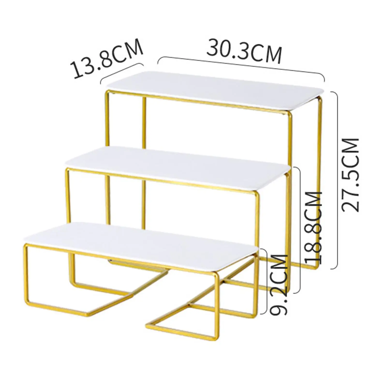 Cake Stand Tableware Cooking Organizing 3 Tier Home Ornament Display Stand Risers Shelf for Candy Cupcake Toys Figure Perfume