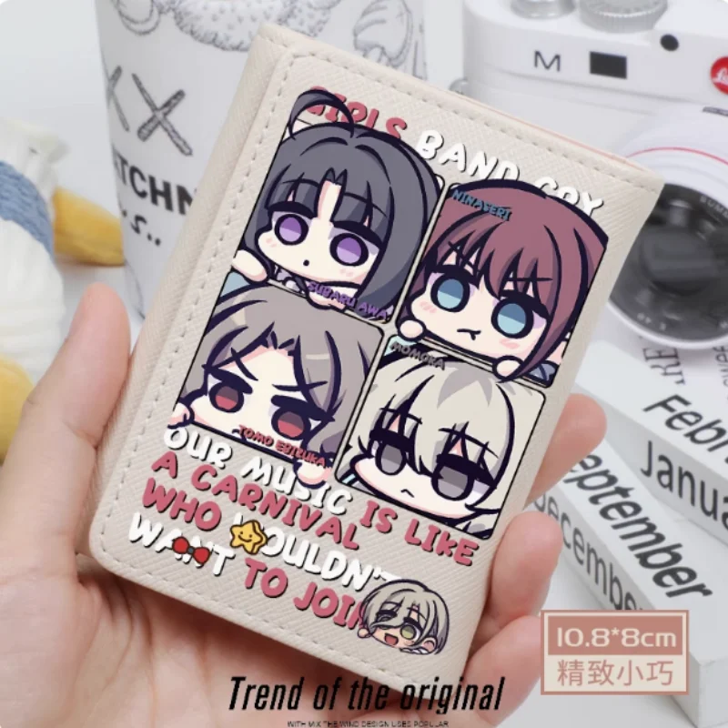 

Anime GIRLS BAND CRY Fashion Wallet PU Purse Card Coin Hasp Money Bag Cosplay Gift B2171