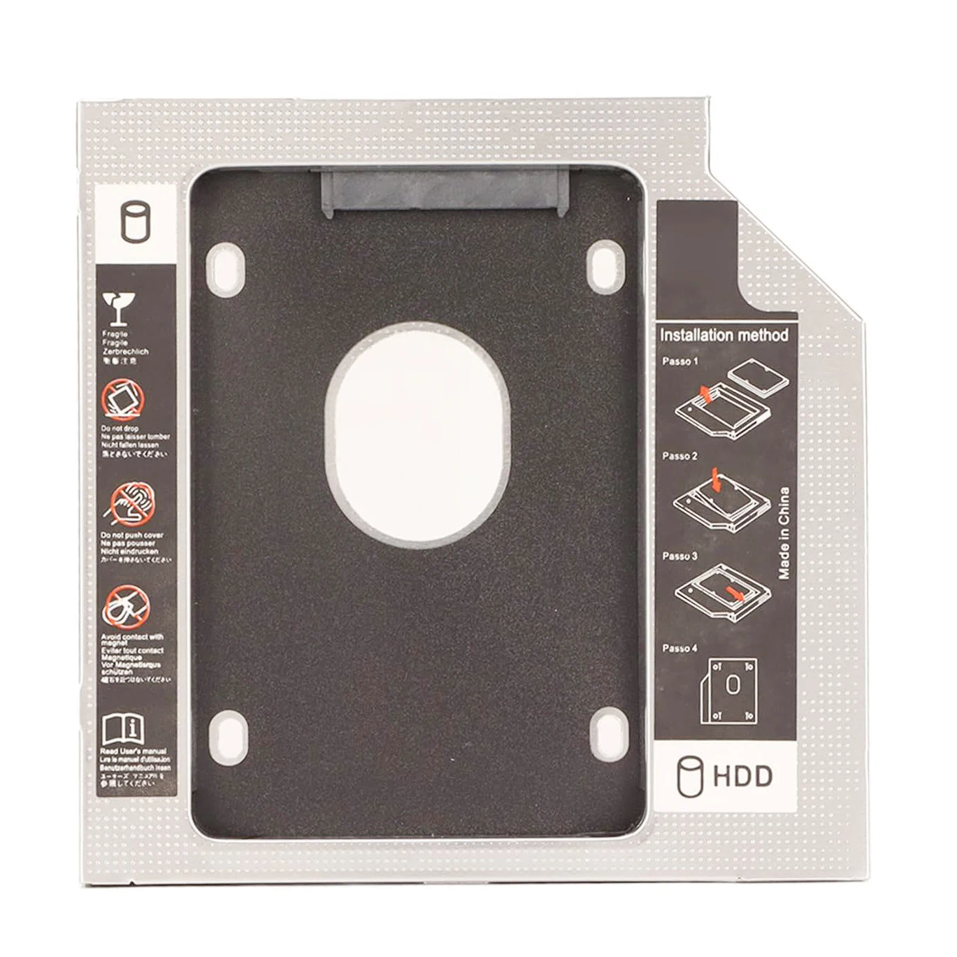 12.7mm SATA 2nd Hard Drive HD SSD Optical Caddy Frame Enclosure for Sony Vaio sve171a11v sve1711g1rw SVE1512s1rw UJ8A0 UJ8B0
