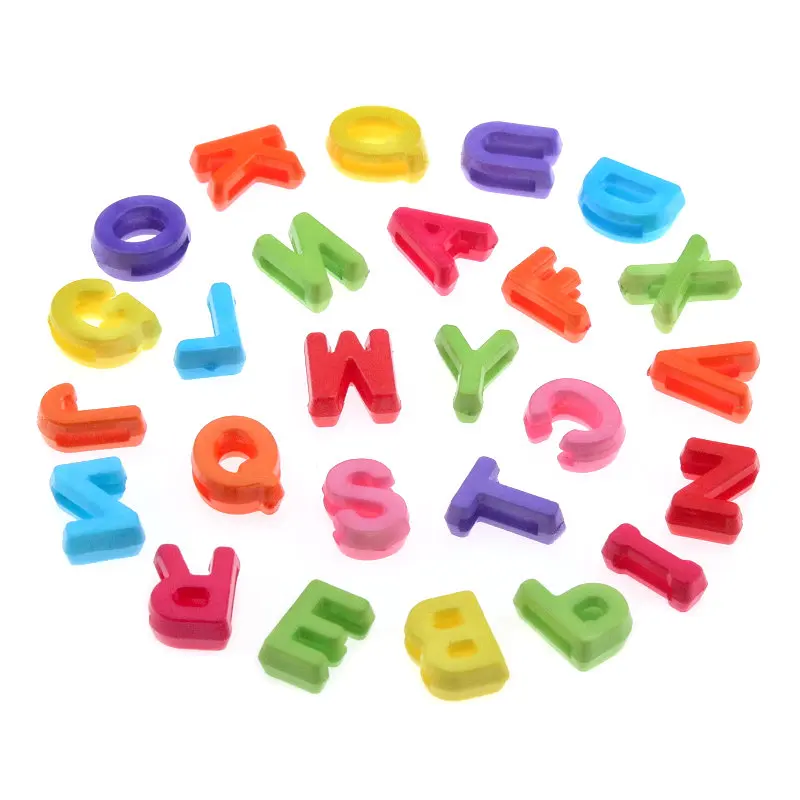 100-300Pcs/Lot  Letter Acrylic Beads Flat Alphabet Spacer Beads For Jewelry Making Handmade Diy Bracelet Necklace Accessories