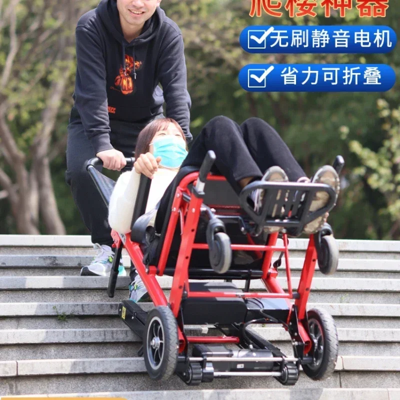 Electric climbing wheelcha fully automatic for climbing stairs