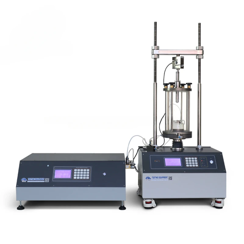 10T 100KN ASTM Standard soil triaxial testing system triaxial testing equipment