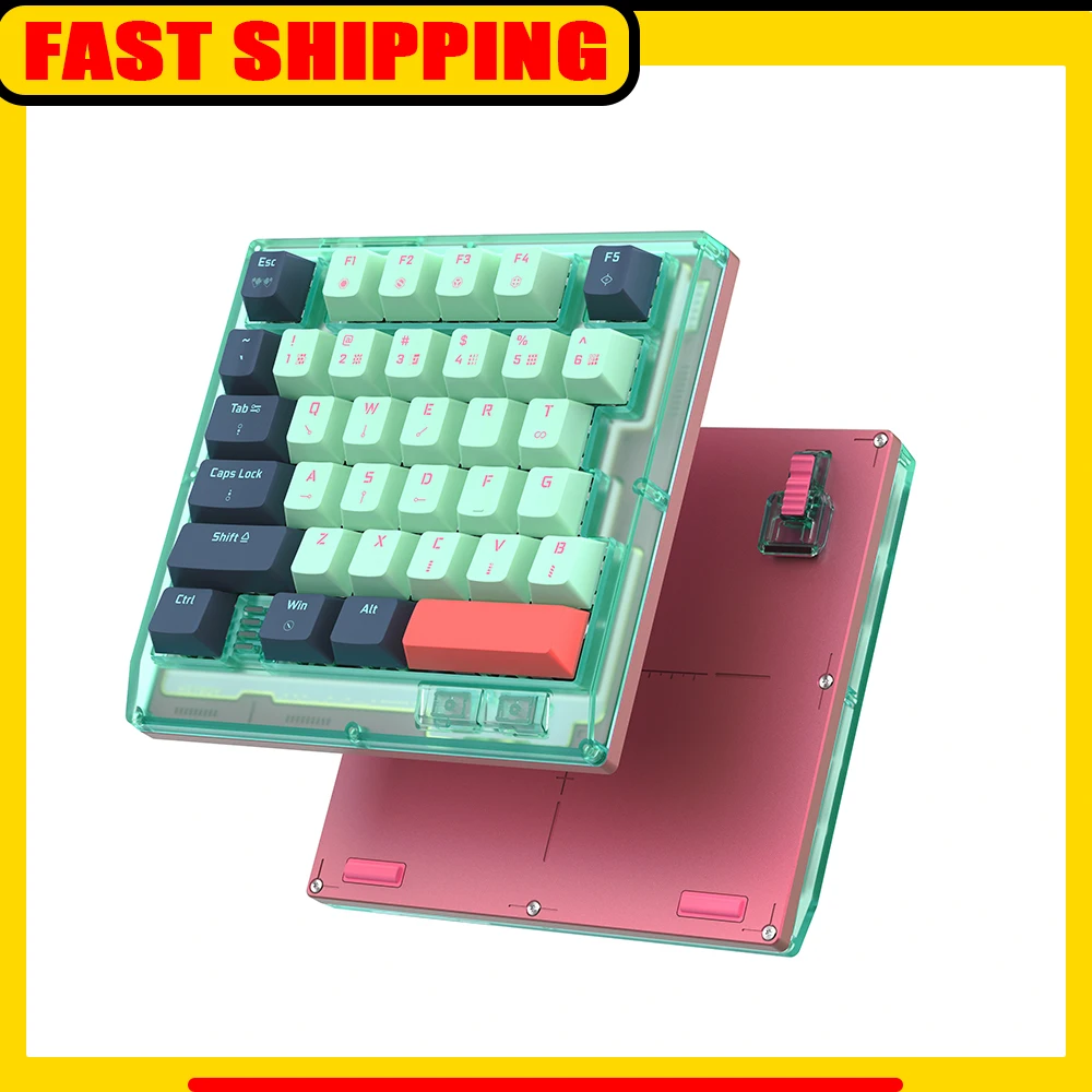 

Teamwalf Hitboy HK35 Magnetic Switch Keyboard Single Hand Wired Keyboard Semi Aluminum 8k Rgb Gamer Keyboard For FPS Valorant