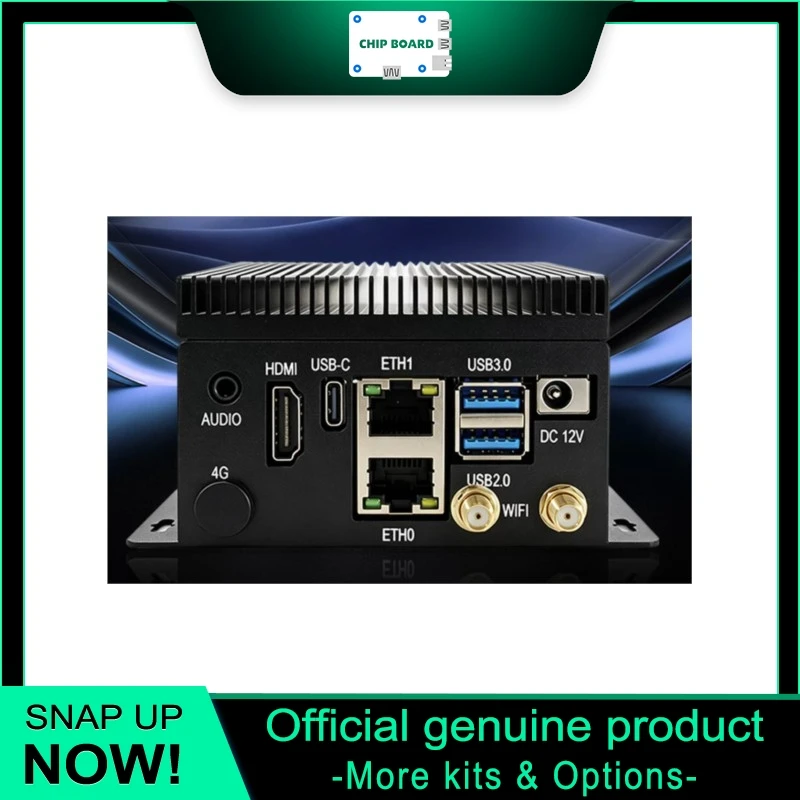 Neardi Pi4 RK3588 Rockchip Industrial Mini PC, 8K Video Codec Edge AI System for Large Model Computing