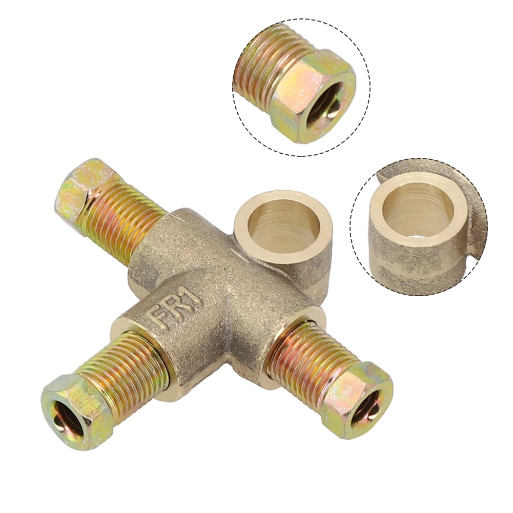 Brand New Replacement Useful High Quality Brake Pipe Fittings Tee T Piece UNF 24 TPI 3/16 Pipe 3/8\