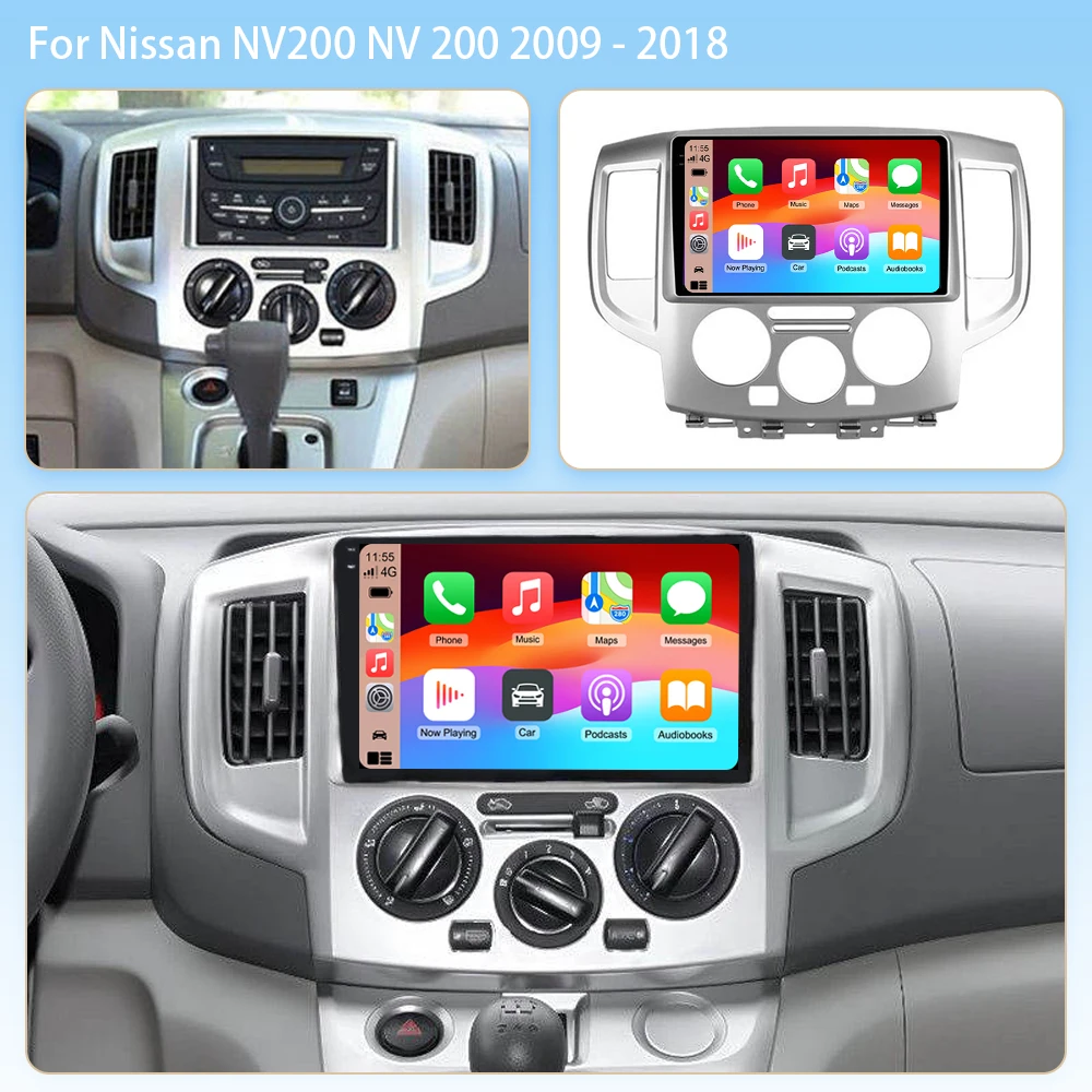 2K Android 16 Car Radio For Nissan NV200 2011 2015 2016 2017-2018 2 Din Car Multimedia Player Stereo Carplay Auto Radio DVD DSP