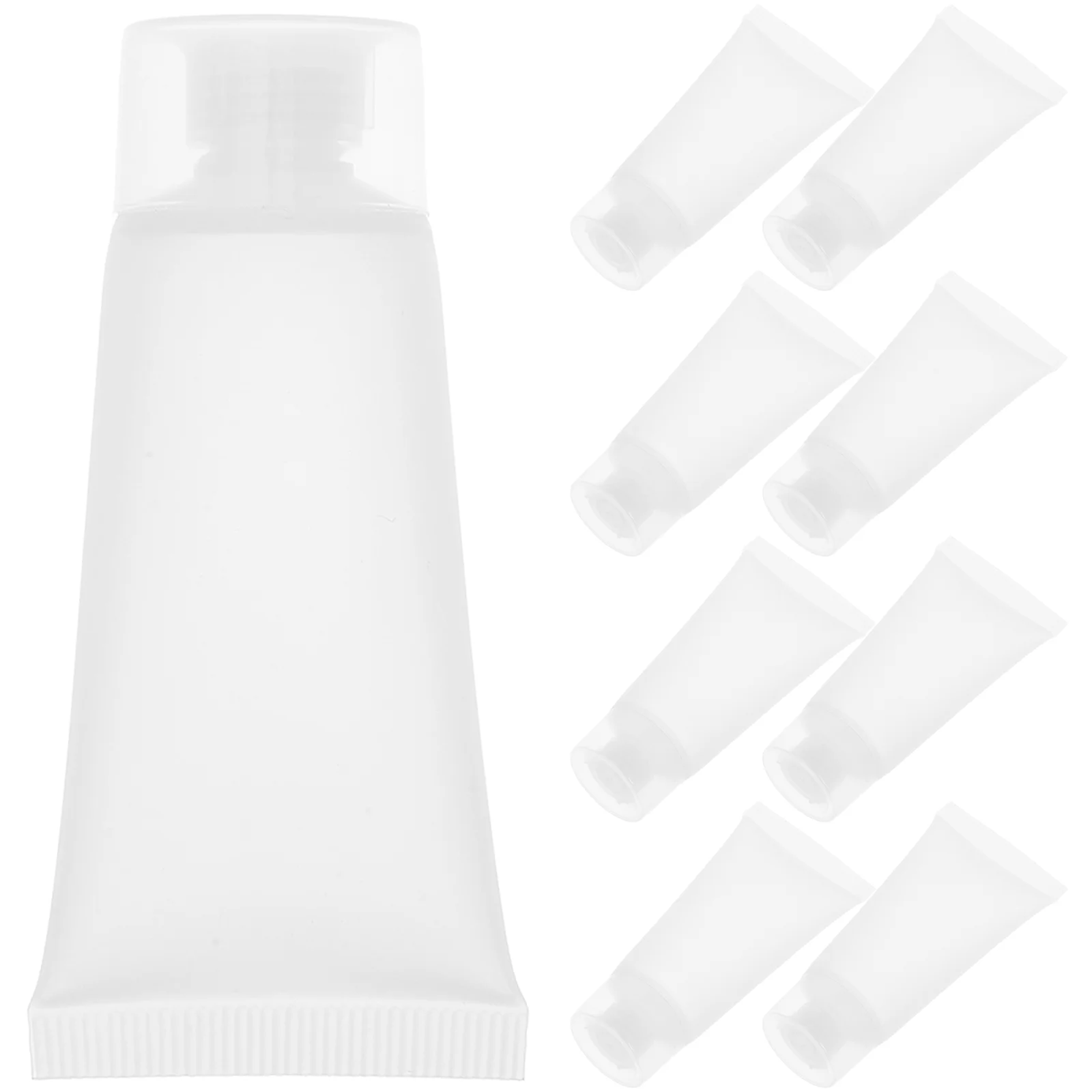 

50 Pcs Bottle Empty Squeeze Tubes Refillable Travel Toothpaste Container Containers for Liquids Pe Protector Shampoo