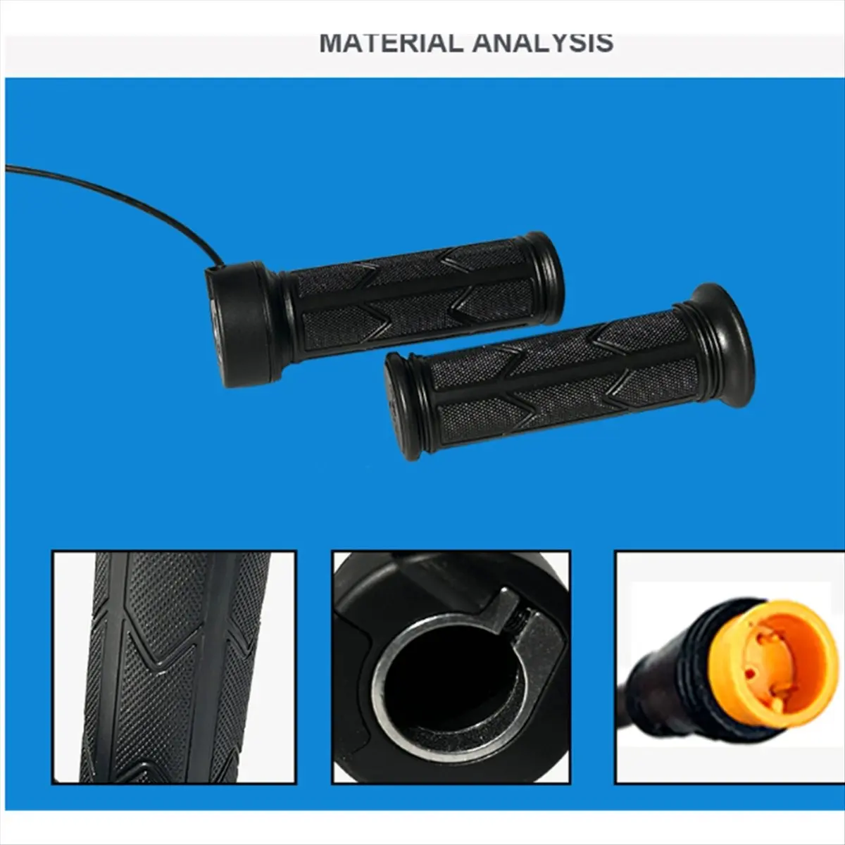 A40I Bike Parts 192X Full Throttle TwistThrottle 3 Pin Full TwistThrottle Electric Bike Right Hand Grip