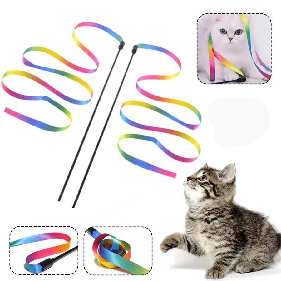 Juguete interactivo varita colorida para gatos – Alivio aburrimiento - imagen 5