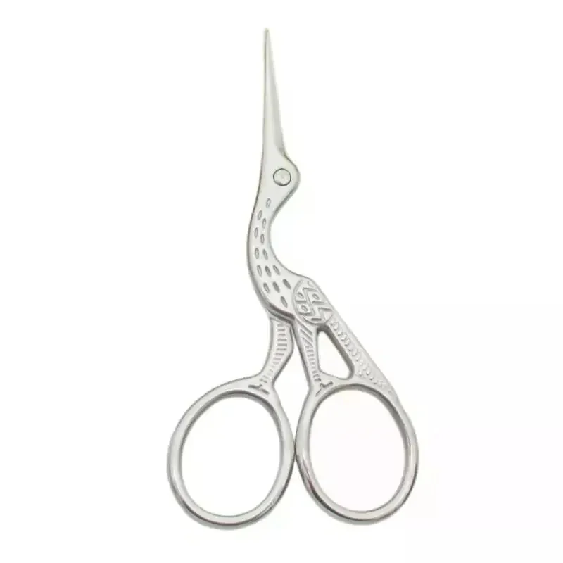 Crane Mouth Scissors Retro Cross Stitch Antique Black Vintage Cute Small Sewing Scissor Fishing Thread Cutting DIY Fabric Shears - view 5