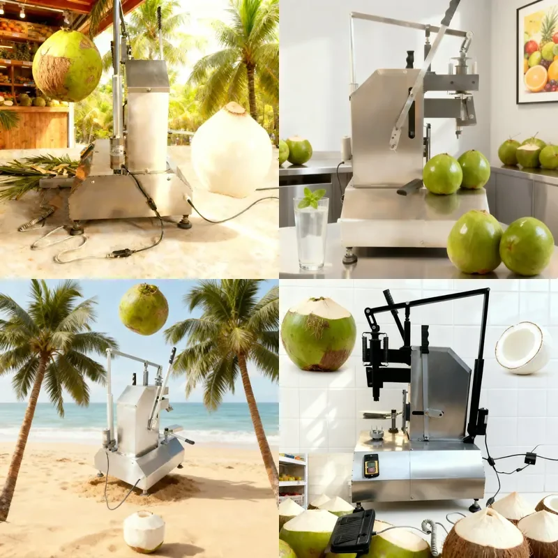 for Green Youth 200 Pcs/h Coconut Peeling Machine Coconut Processing Equipment Automatic Coconut Shell Remover Tool