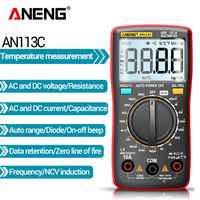 ANENG AN113C/E 4000 Counts Digital Professional Multimeter Eletric Auto AC/DC Voltage Tester Current Ohm Ammeter Detector Tool