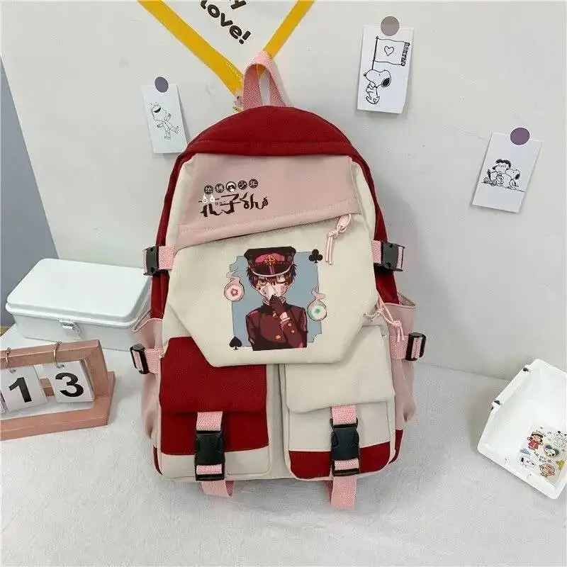 Аниме игра 46X32x14 см Jibaku Shounen, унитаз Ханако-Кун, школьные сумки для подростков, рюкзаки большой вместимости