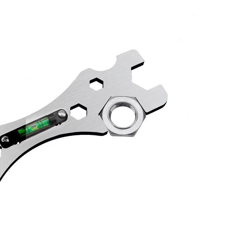 أدوات مفتاح الربط الخاصة مع تركيب صنبور الدش على مستوى الحمام أداة قياس المسافة المسطرة متعددة الوظائف #5