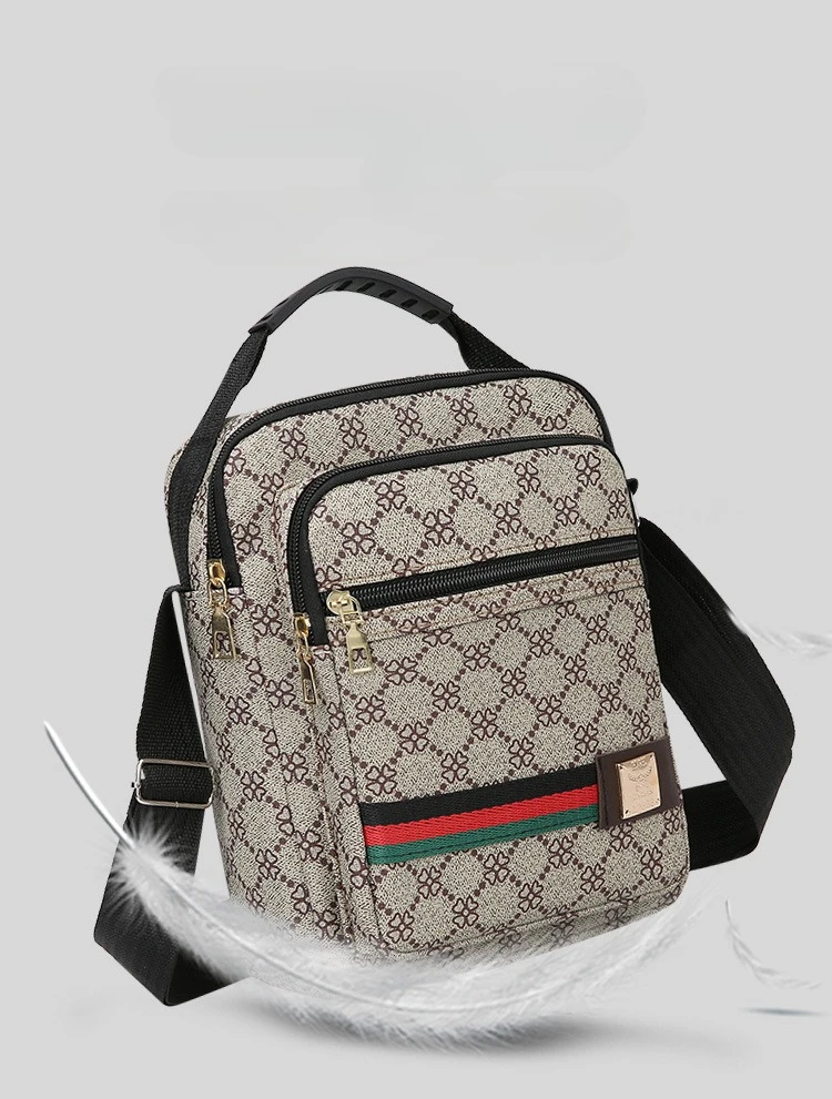 Herren-Umhängetasche, mehrschichtig, große Kapazität, wasserdicht, Oxford-Material, lässig, für Business, Schultertasche, Messenger-Tasche für Reisen und den täglichen Arbeitsweg – Detail 8