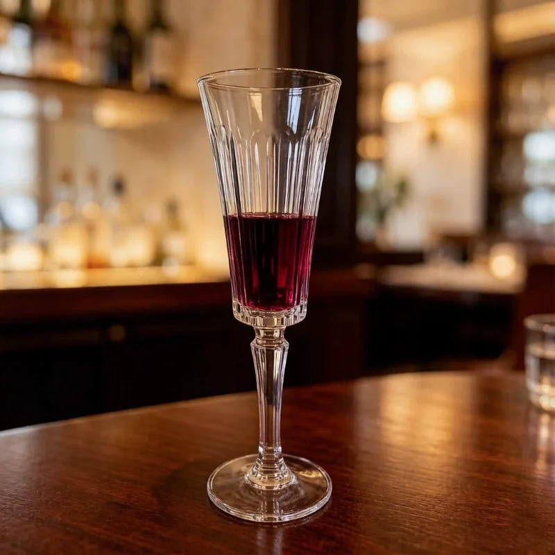 1/6pcs French Retro Striped Champagne Glass Couple Crystal Glass Goblet Cup Wine Whiskey Cocktail Juice Glass Tasting Glasses