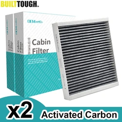 2x Car Pollen Cabin Filter Activated Carbon For Buick LaCrosse Regal Verano Encore Chevy Malibu Trax 13271190 13271191 52420930