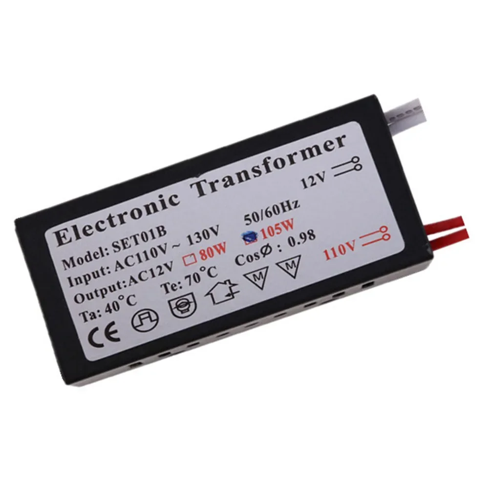 Trasformatore elettronico efficiente e pratico AC110V~130V a AC12V Supporto dimmer/segmentazione/telecomando
