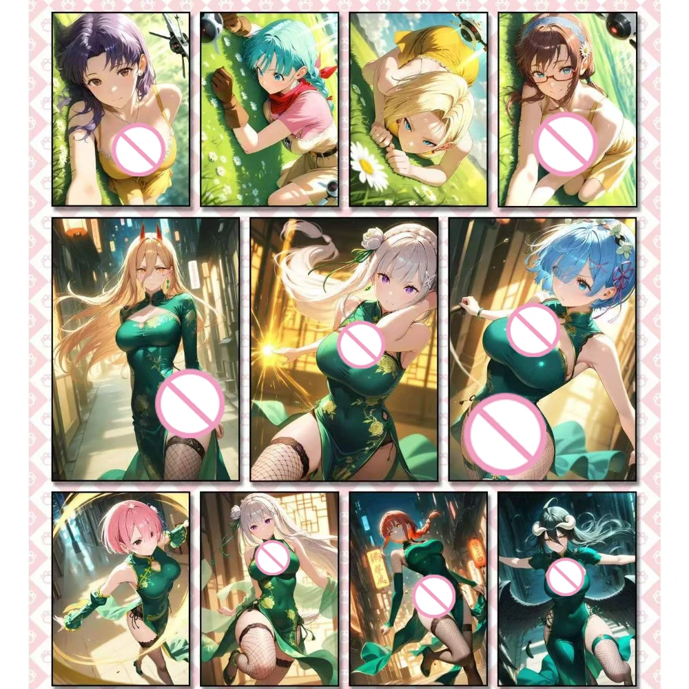 Puppy Card Creative Studio A5 Anime Big Card Collection, 80pcs Full Set PVC Laser Flash Cards TCG CCG Collectible Album for Fans - view 4