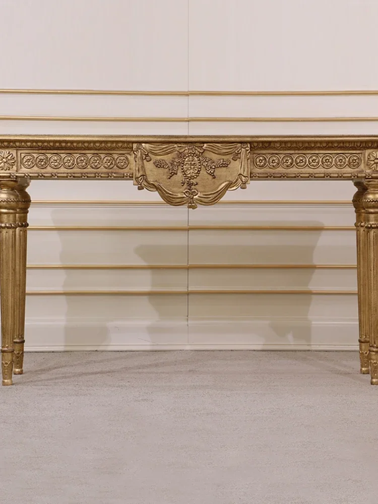 European-Style Court Upscale Retro Hand-Carved Console Home Entry Altar Sets