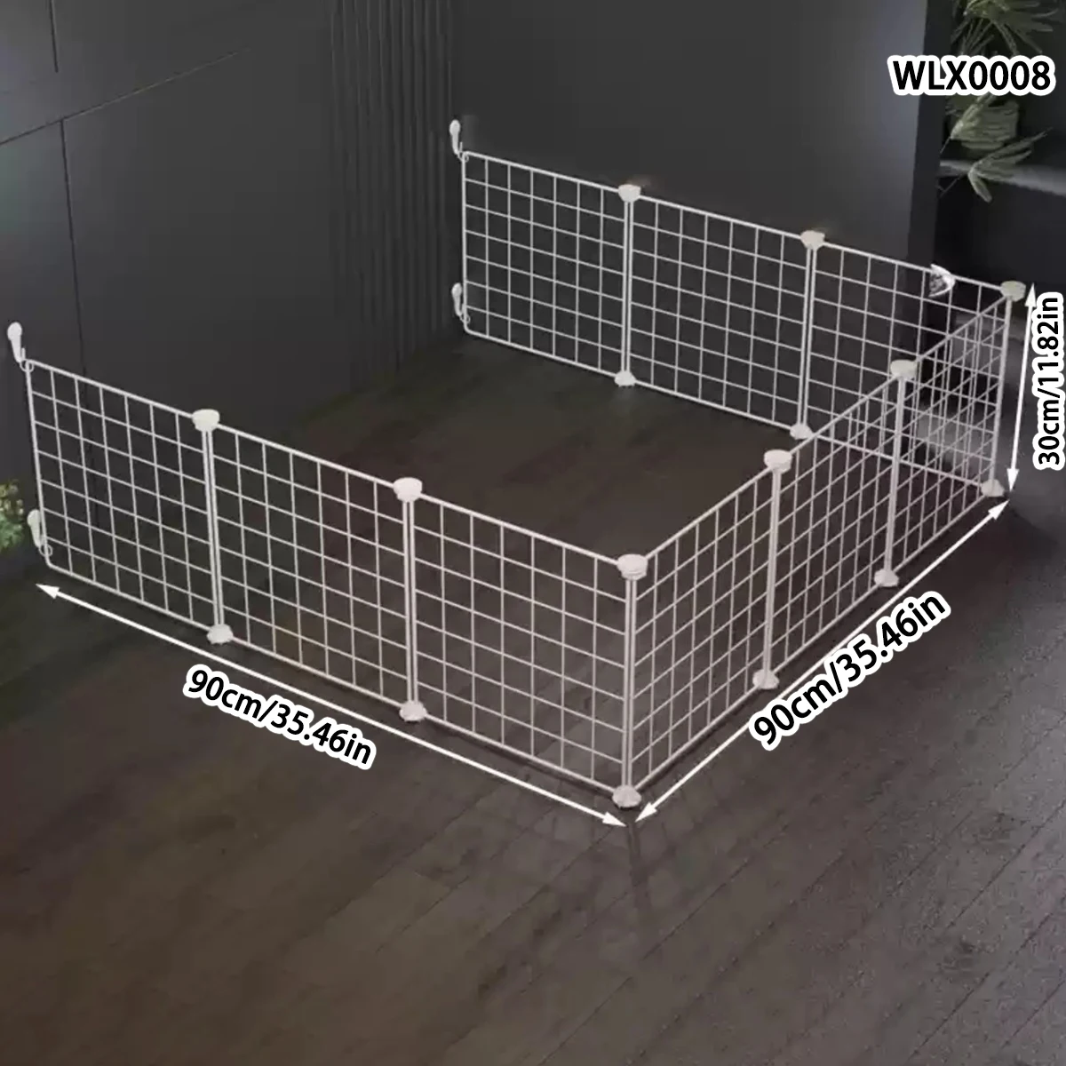 سياج جرو للمنزل داخلي مضاد للسقوط، سياج كورجي للكلاب، شبكة عزل لتدريب الجرو #3