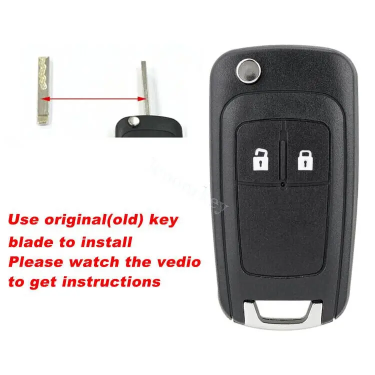 2B Key Case Fob For Vauxhall Opel Astra Insignia Zafira Corsa Meriva Remote Fob Auto Lock System Key Shell Replacement Parts