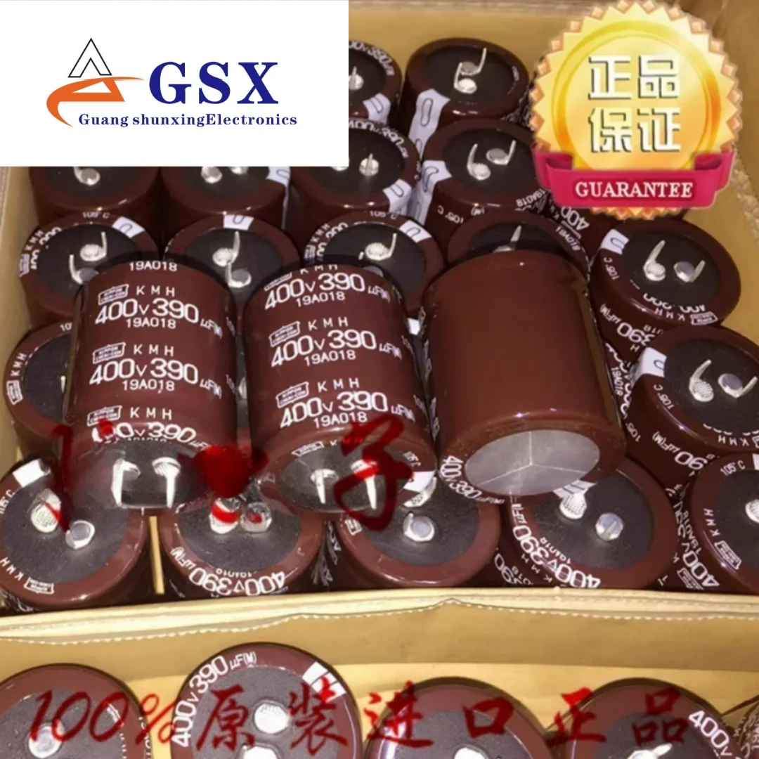 390UF 400V, made by Japan Chemical, Black Diamond Capacitor, 400V390UF, 35*40 KMH, 105 degrees