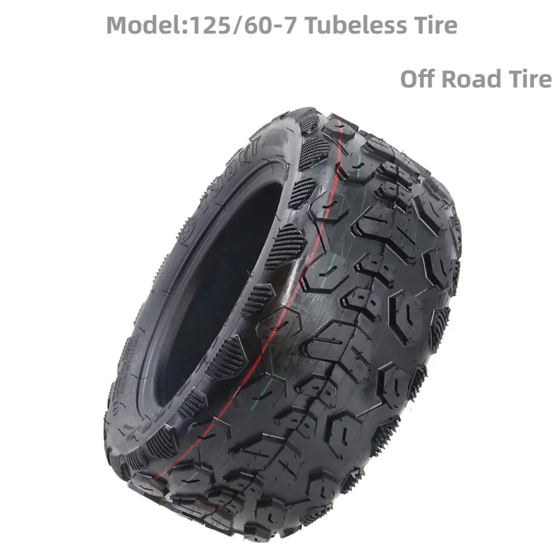 

125/60-7 Tubeless Off Road Tire Wide-Body Vacuum Tire For Dualtron X Scooter DTX Accessories