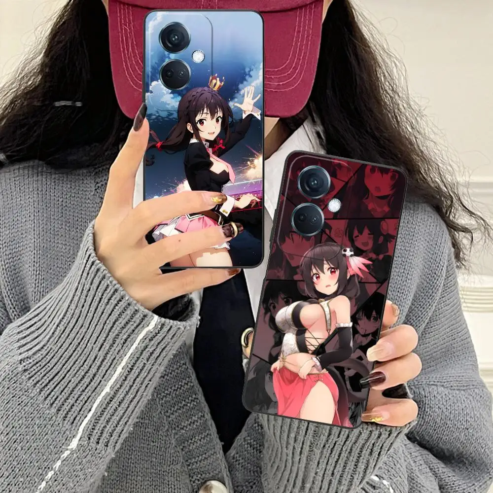 حافظة هاتف محمول Konosuba Yunyun لهاتف OPPO Find X9 X8 X7 X6 X5 X3 X2 Plus s Pro Ultra Lite غطاء طباعة ملون جميل