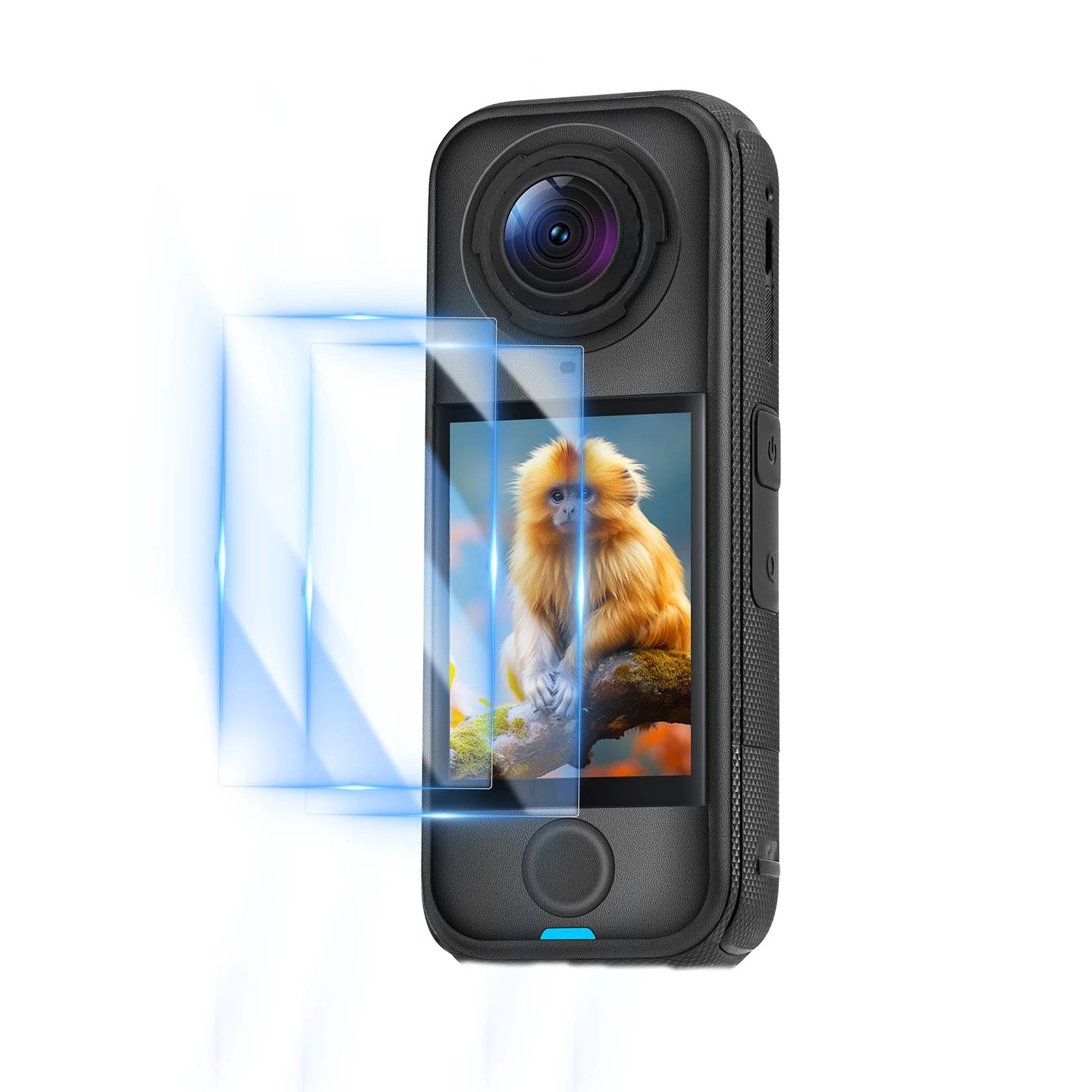 ل Insta360 X4 AIR طبقة رقيقة واقية الزجاج المقسى حامي الشاشة عمل كاميرا الملحقات 2 قطعة #3