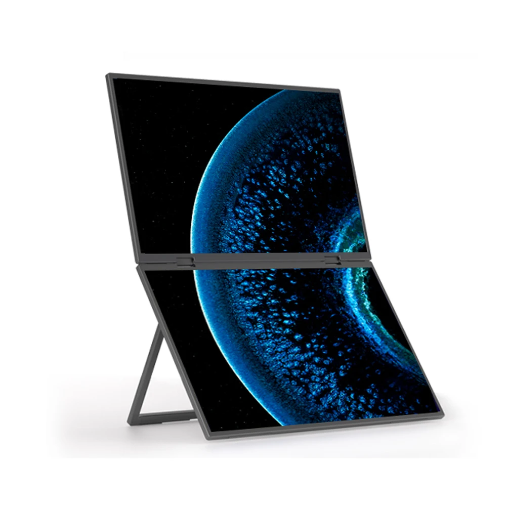 

15.6 Inch Dual Screen FHD Portable Monitor Triple Monitor Supports Type-c Built-in Speaker