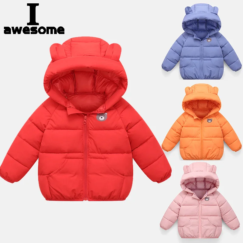 

Winter girls cotton coat thick warm hooded down jacket Low price promotion new 0-7 year old Middle small Childe Quality clothing