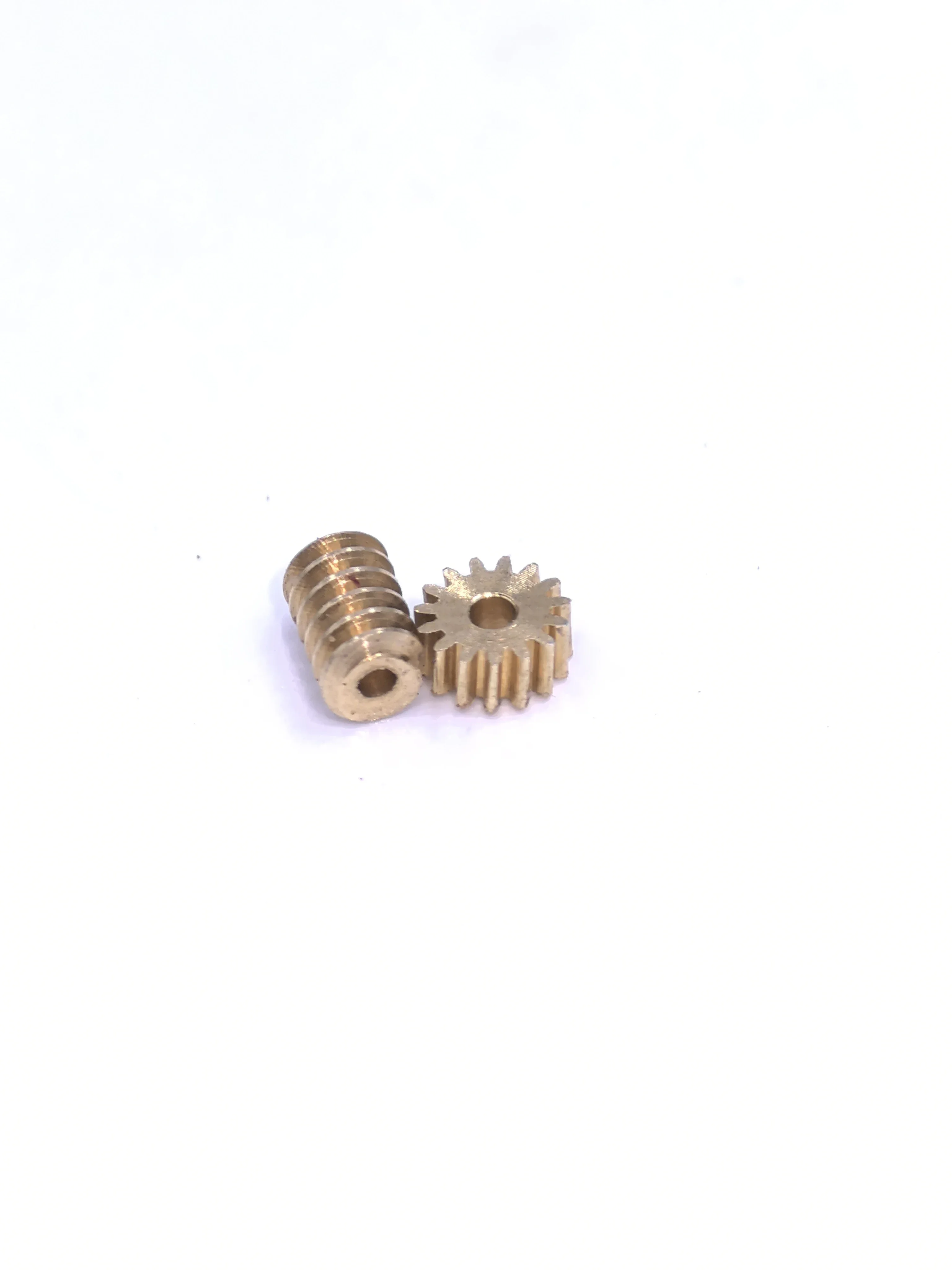 0.2M 15T 0.8/1.0mm Foro dell'albero Apertura Rame Metallo Ottone Set di ingranaggi di riduzione a vite senza fine Piccolo riduttore Modifica statica 1:87