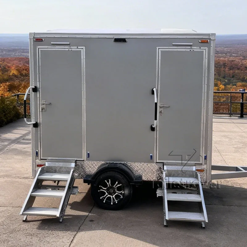 

New Design Premium Restrooms in China Portable Toilets From Containers Mobile Office Trailer with Bathroom
