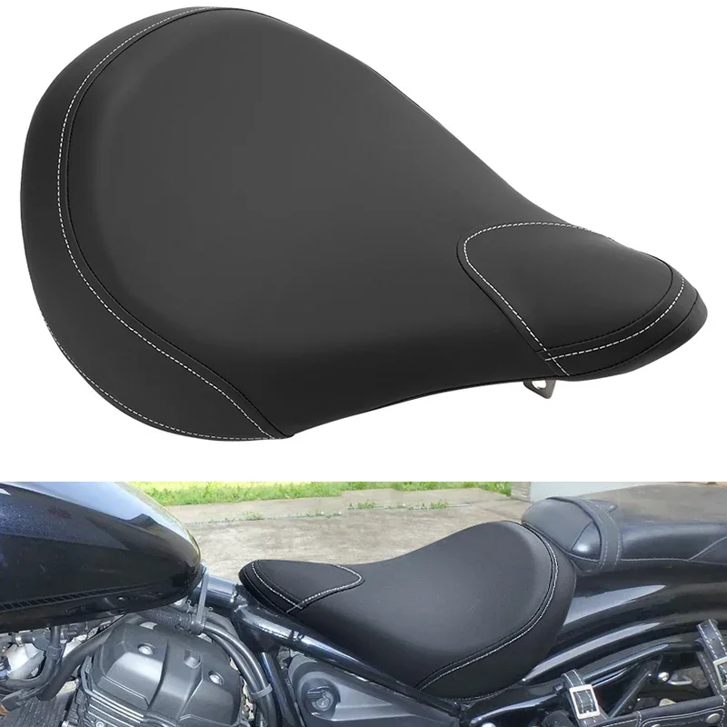 

Motorcycle Front Driver Solo Seat Cushion Rider PU Leather Stitch Accessories For Yamaha Bolt 950 XV950 XVS 950 SPEC R/C 13-19