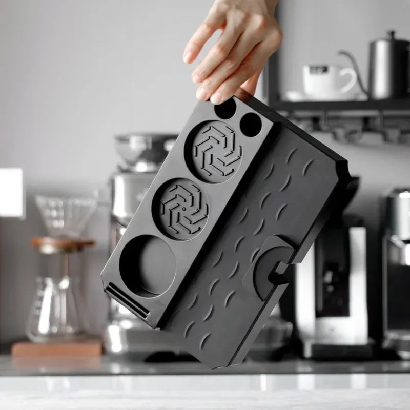

ABS Coffee Tamping Station Organizer Stand Coffee Tamper Storage Rack for 51/53/58mm Portafialter Support Base Barista Accessory