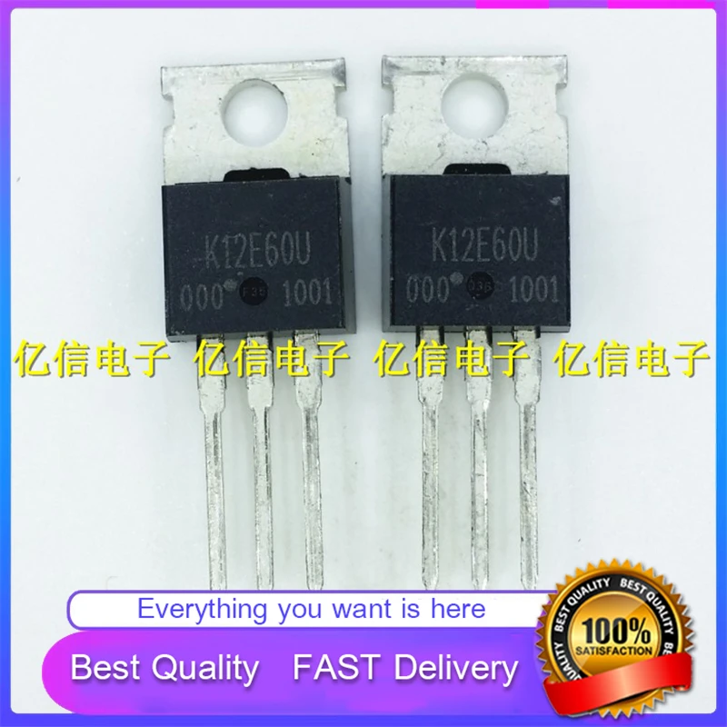 10Pcs/Lot New Original K12E60U TK12E60U Field Effect Transistor 12A600V DIRECT PLUG TO-220 Good Quality  In Stock