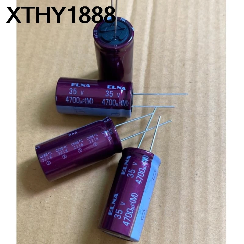 2PCS 4700UF 35V Audio Capacitor 35V 4700UF 18X35 RA3 Purple Red Robe