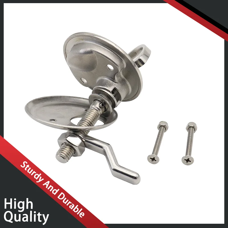 316 Stainless Steel Deck Box Cover Floor Lock Buckle Marine Hardware Industrial Activity Sturdy Panel Lock