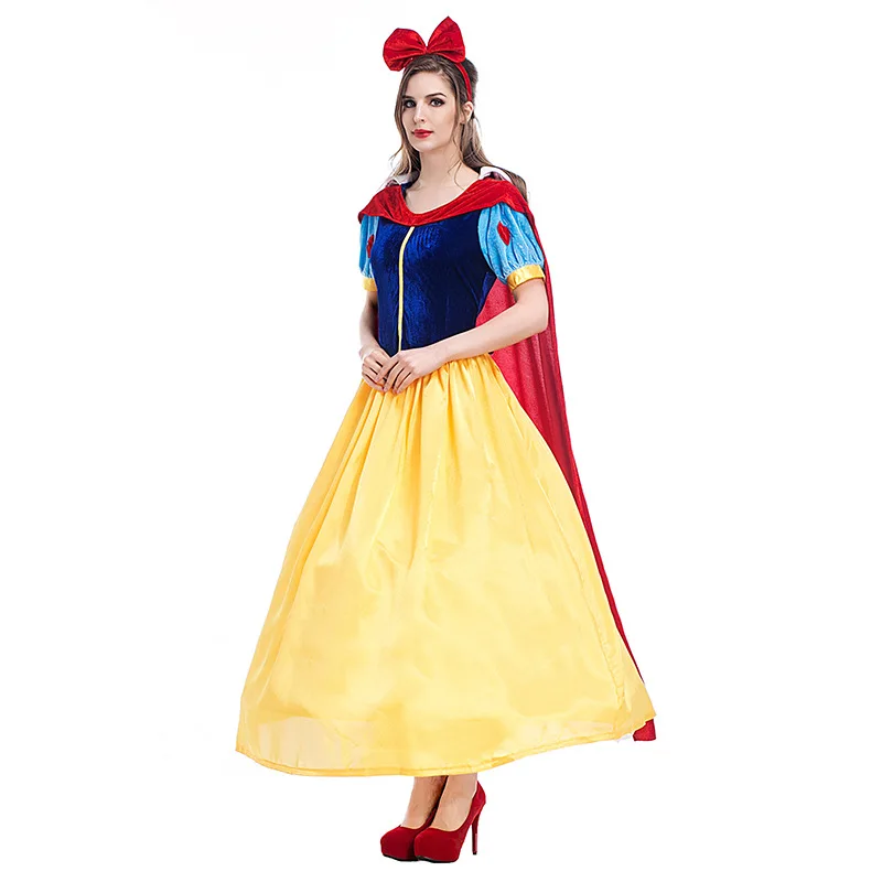 Plus Size Halloween Queen Long Dr Robe Fairy T Drama Performance Kostüm Schneewittchen Cosplay Große Größe Damen Dr