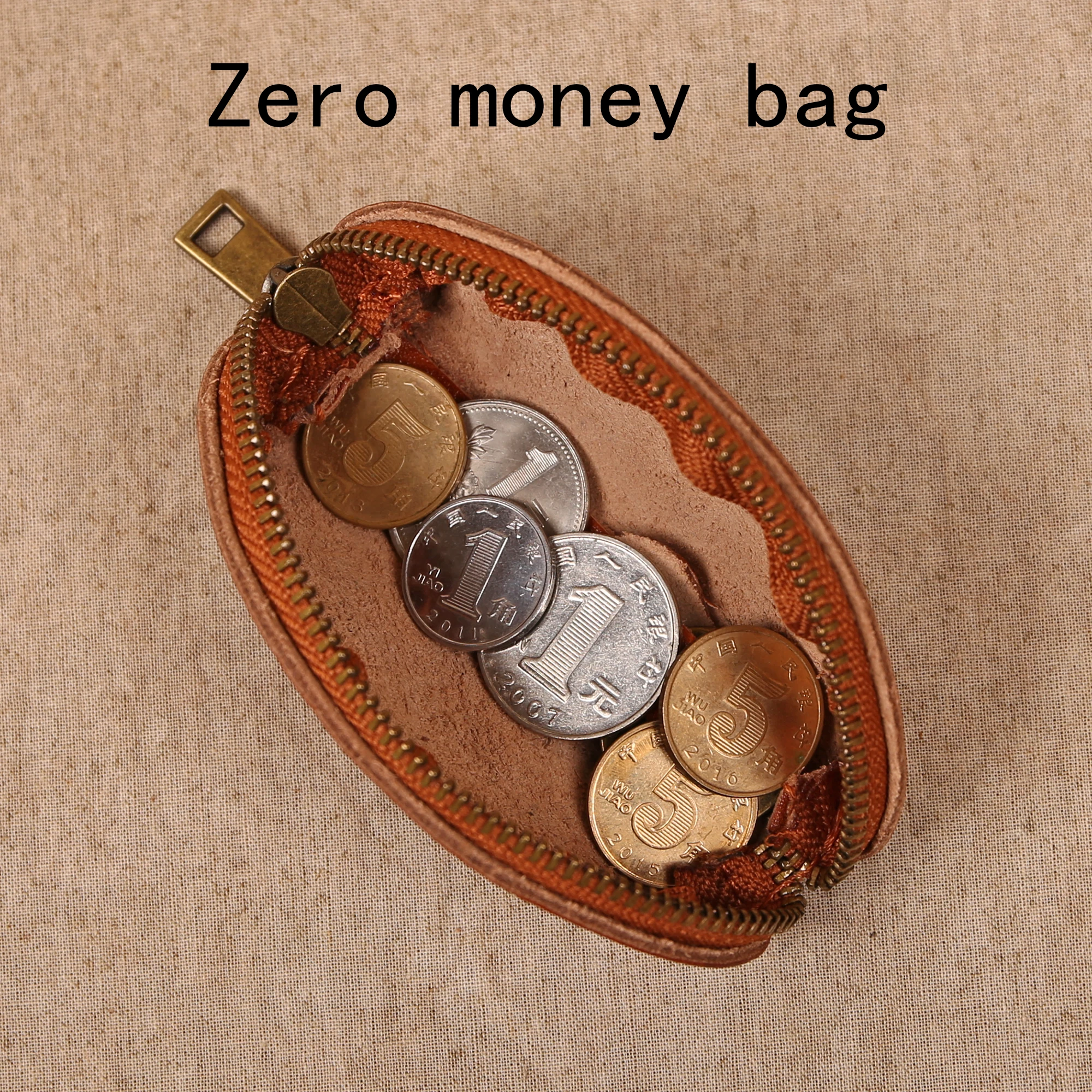 حافظة مفاتيح من الجلد الطبيعي الراقية، محفظة عملات معدنية من جلد البقر المحبب، حقيبة تخزين متينة ومقاومة للاهتراء، حافظة سماعة أذن