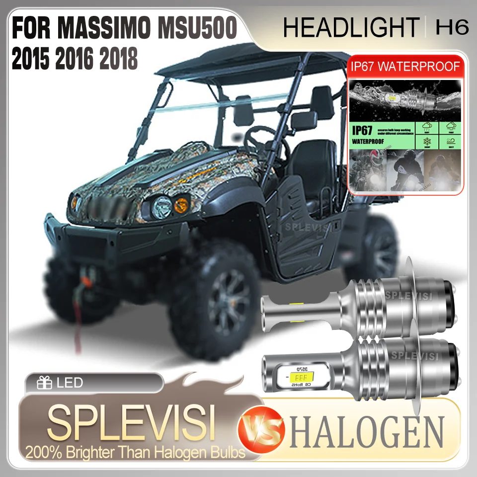 

Long-Lasting 60000 Hours High-Performance Instant Start No Delay​ LED H6 motorcycle Headlight For Massimo MSU500 2015 2016 2018