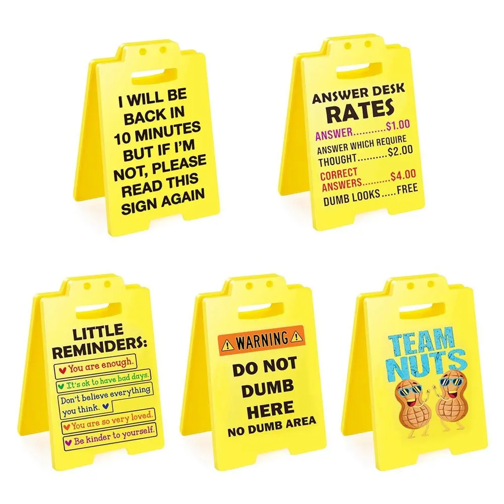 Durable Multifunctional Office Signage Acrylic Yellow Office Sign Office Decorations for Home Decor