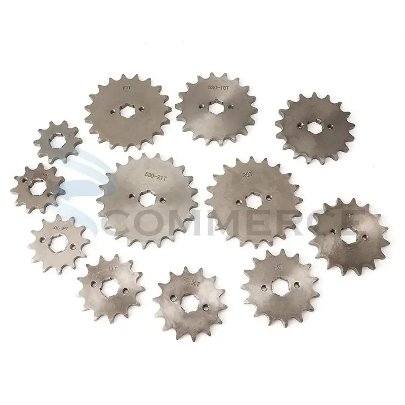 530# 20mm 10T-21T Teeth Front Engine Sprocket Chain With Locker Motorcycle Dirt Bike PitBike ATV Quad Buggy Motorcycle Parts